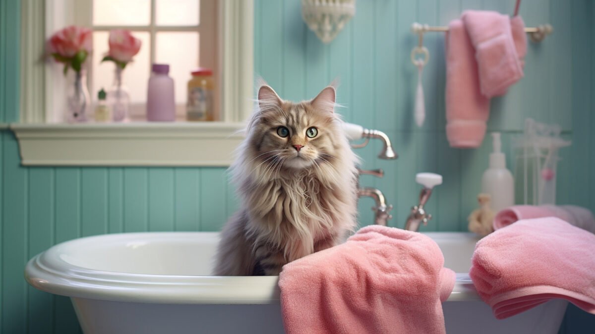 cute-kitten-relaxing-bathroom