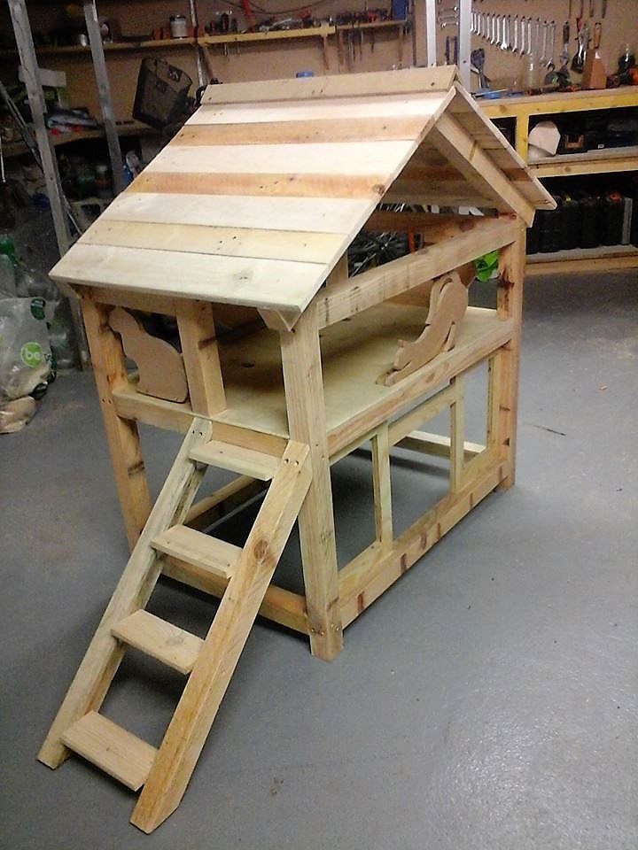 Wood Pallet Cat House