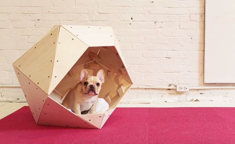 DIY Geometric Dog House