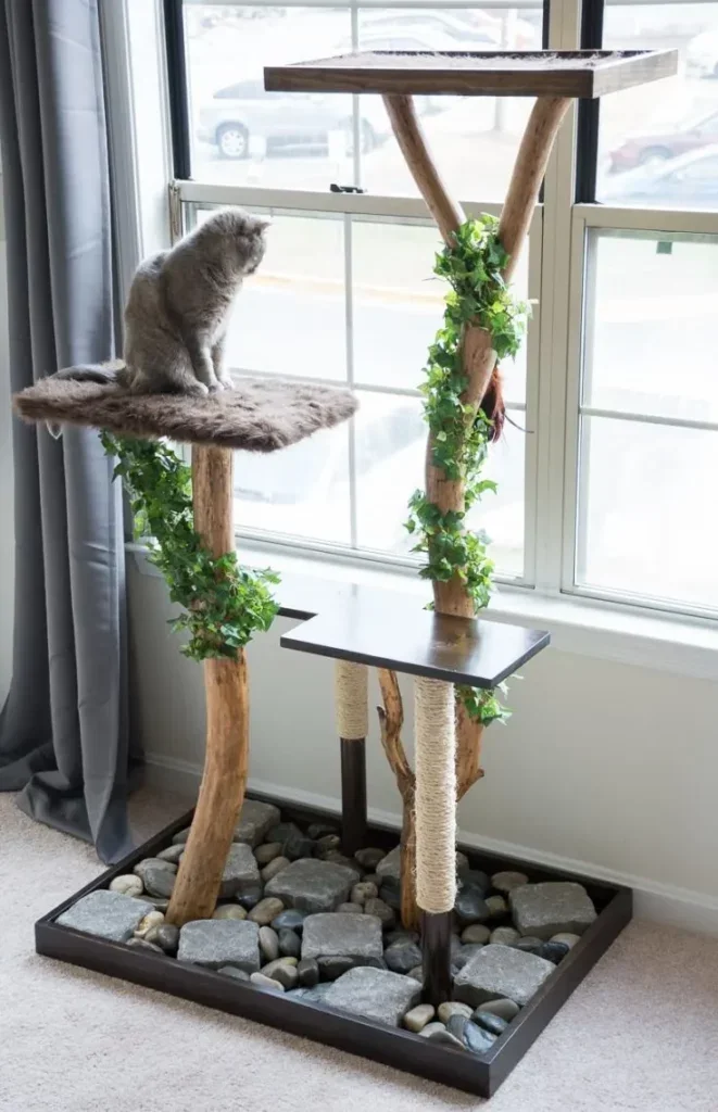DIY Cat Tree With Real Branches