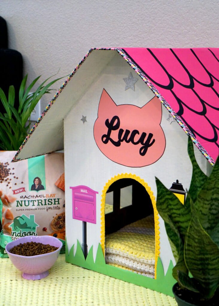 Cute-DIY-Cardboard-Cat-House