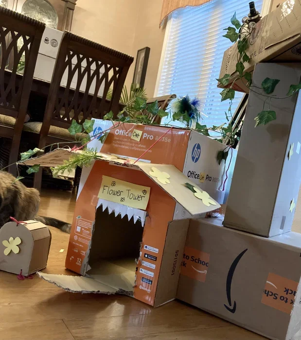 DIY Cat Tree Plans using Cardboard Boxes