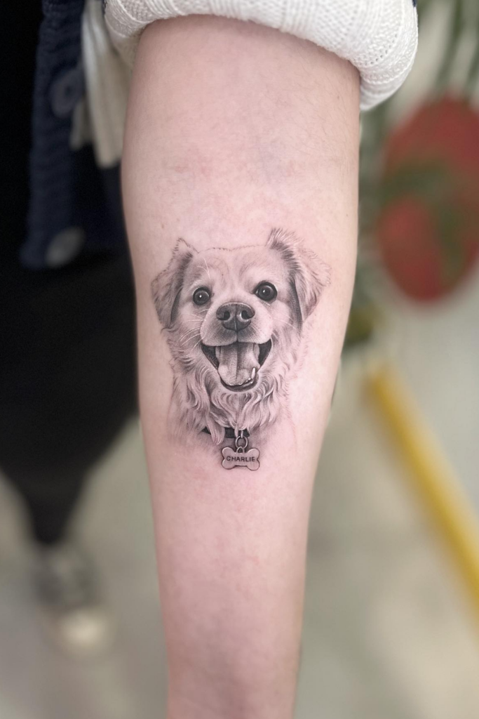 Dog Portrait Tattoo